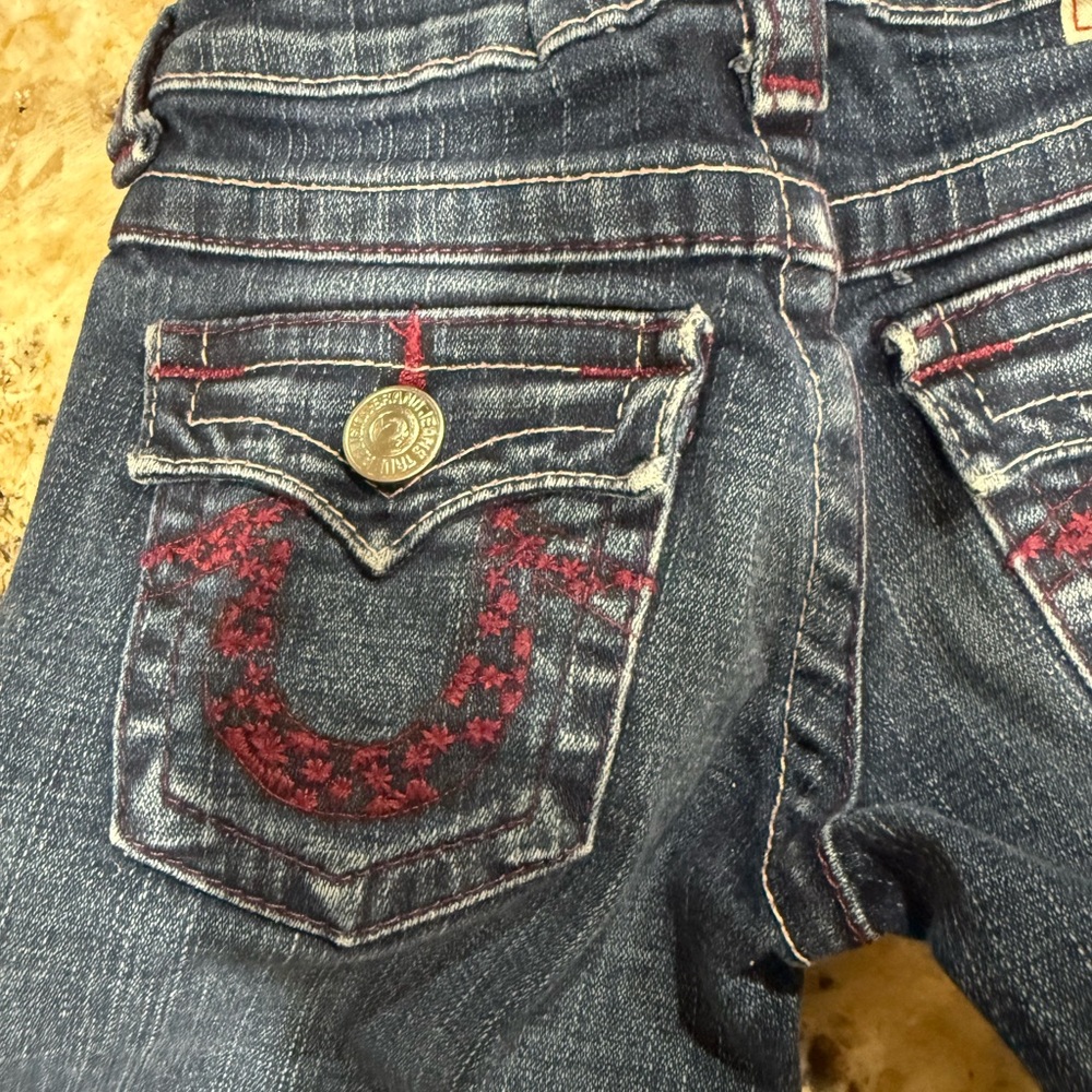 True Religion Blue- Kids Washed Jeans - Picture 4 of 7
